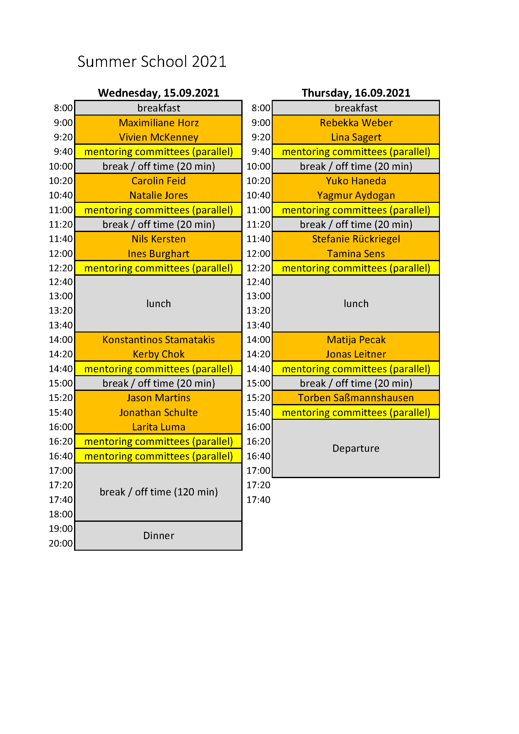 provisional schedule CLiC summer school allgemein